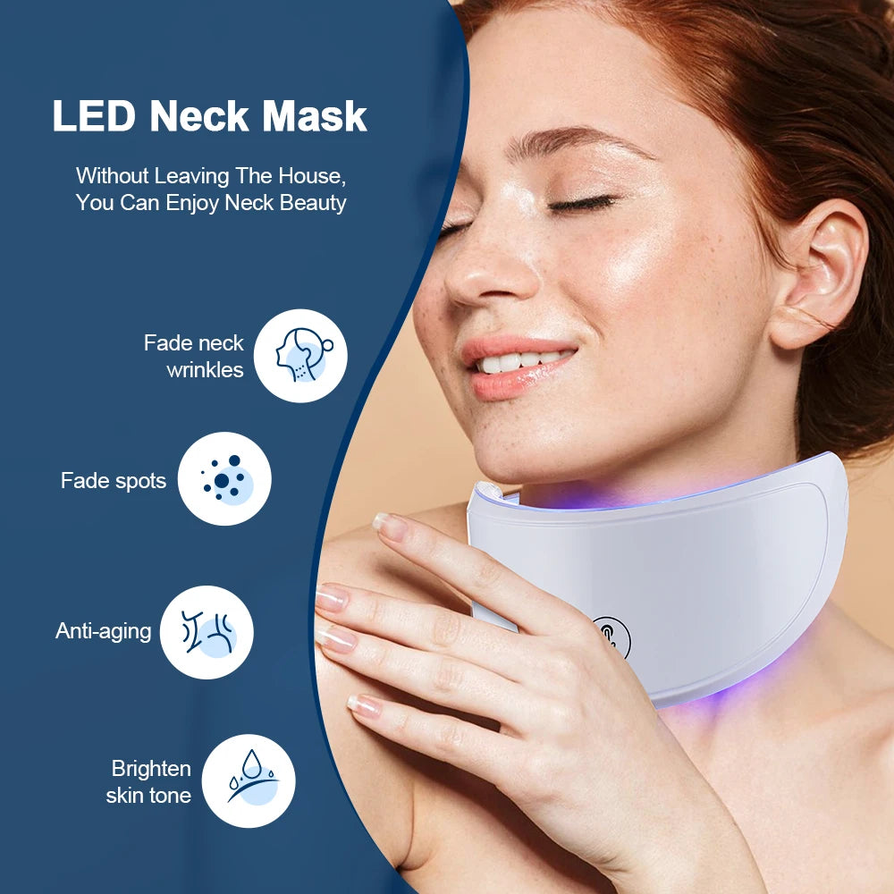 7-Color Photon Light Therapy LED Facial & Neck Mask