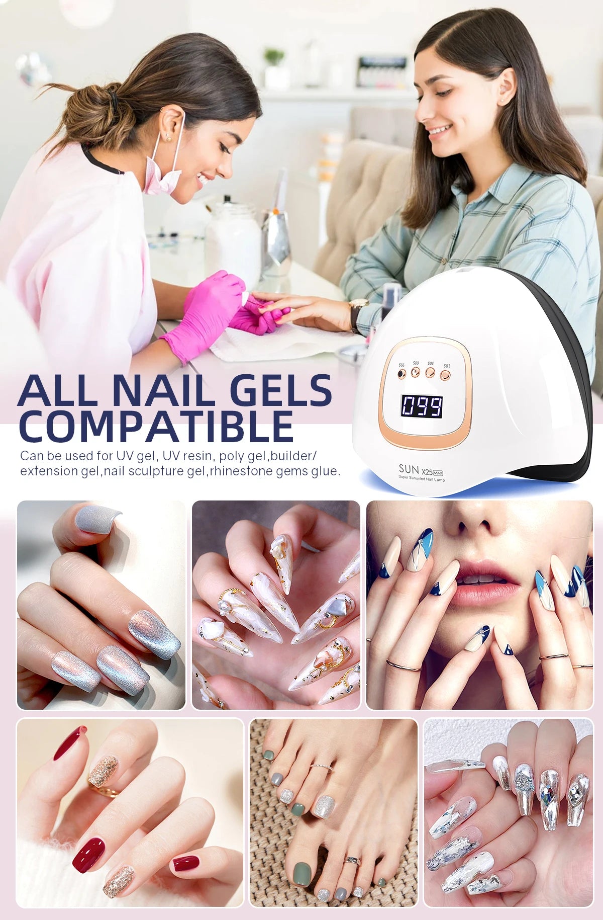 Obsessions By Nyda LED Nail Lamp 380W