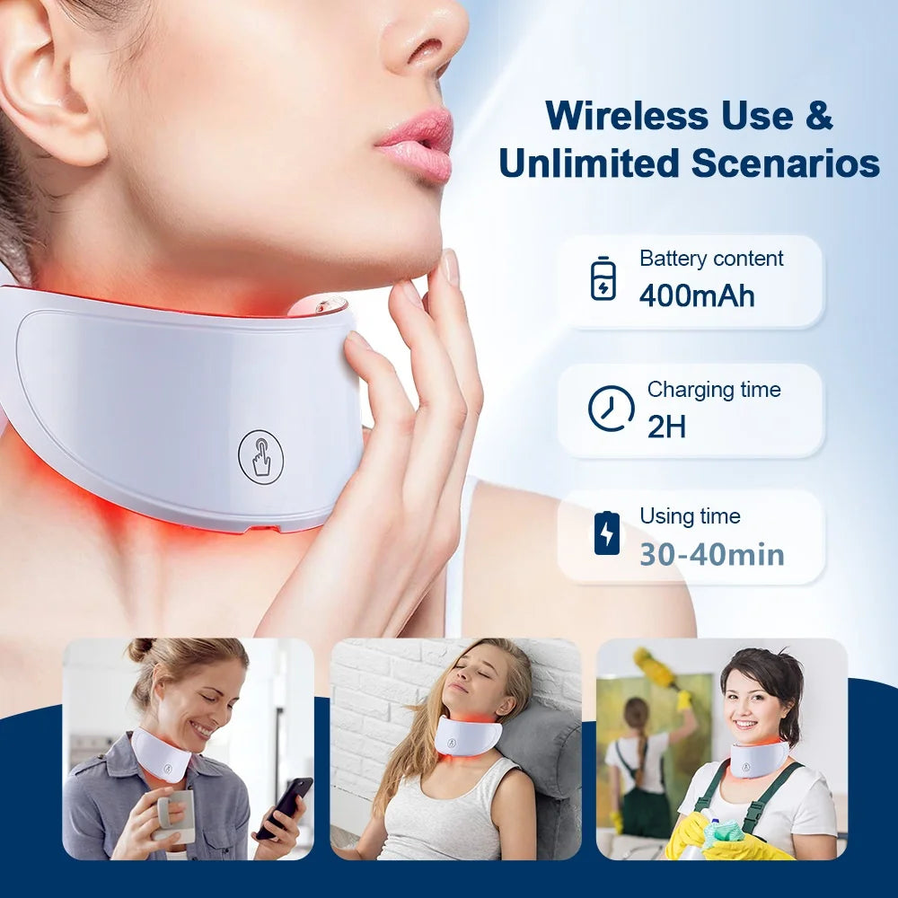 7-Color Photon Light Therapy LED Facial & Neck Mask