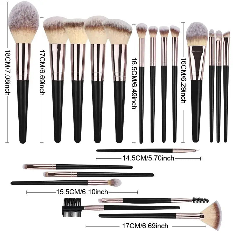 Obsession By Nyda Professional 3-20PCS Makeup Brush Sets