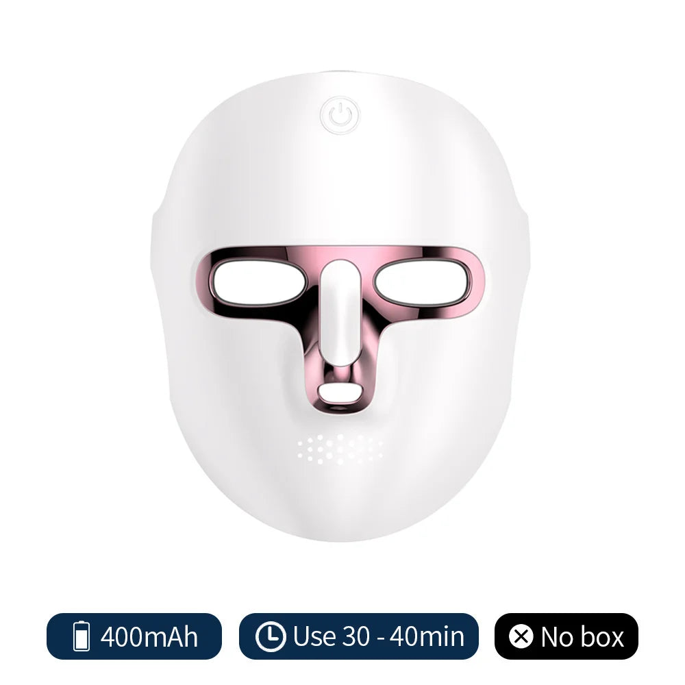 7-Color Photon Light Therapy LED Facial & Neck Mask