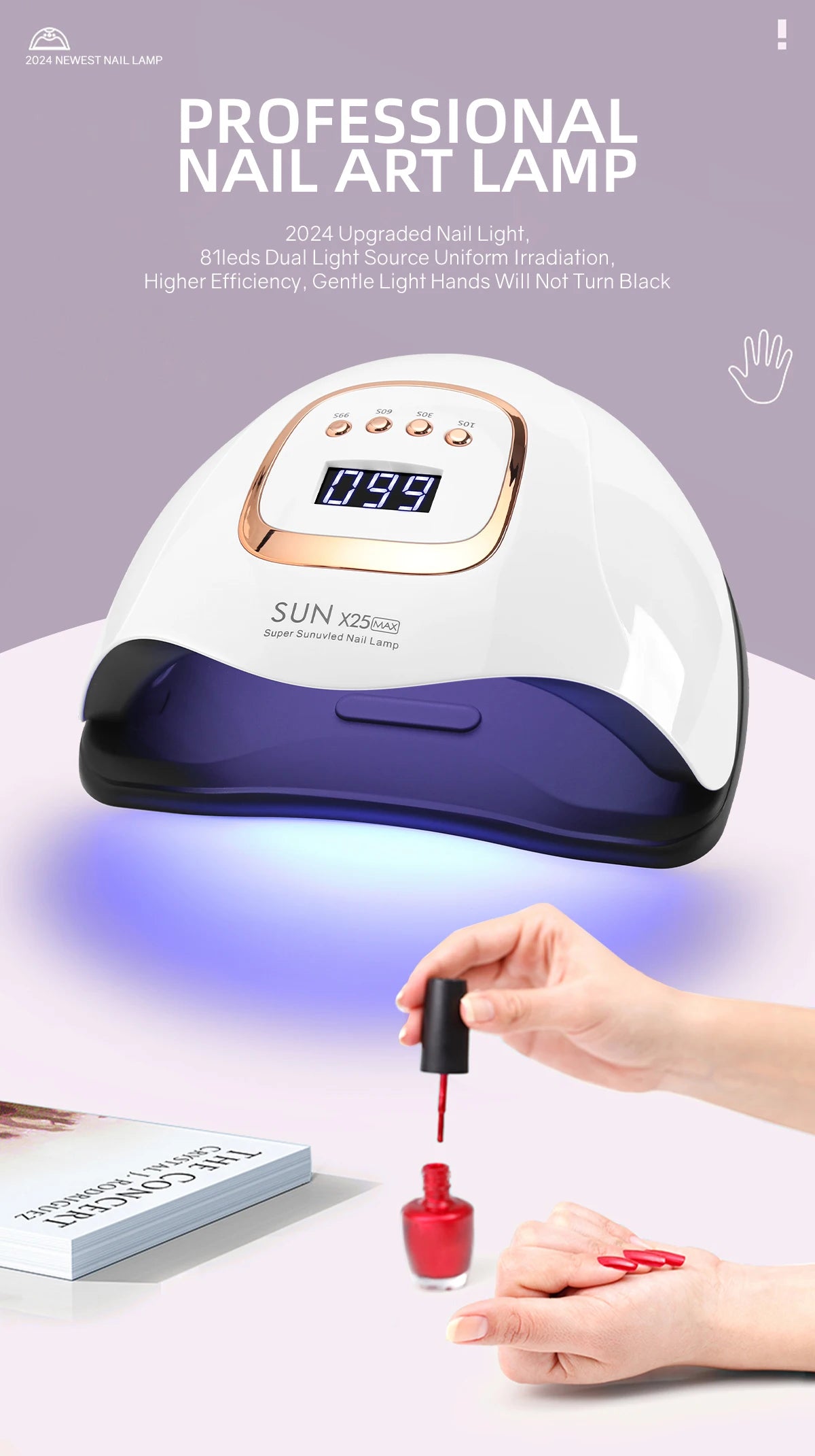 Obsessions By Nyda LED Nail Lamp 380W