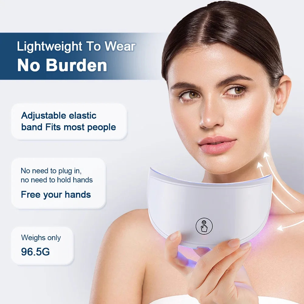 7-Color Photon Light Therapy LED Facial & Neck Mask
