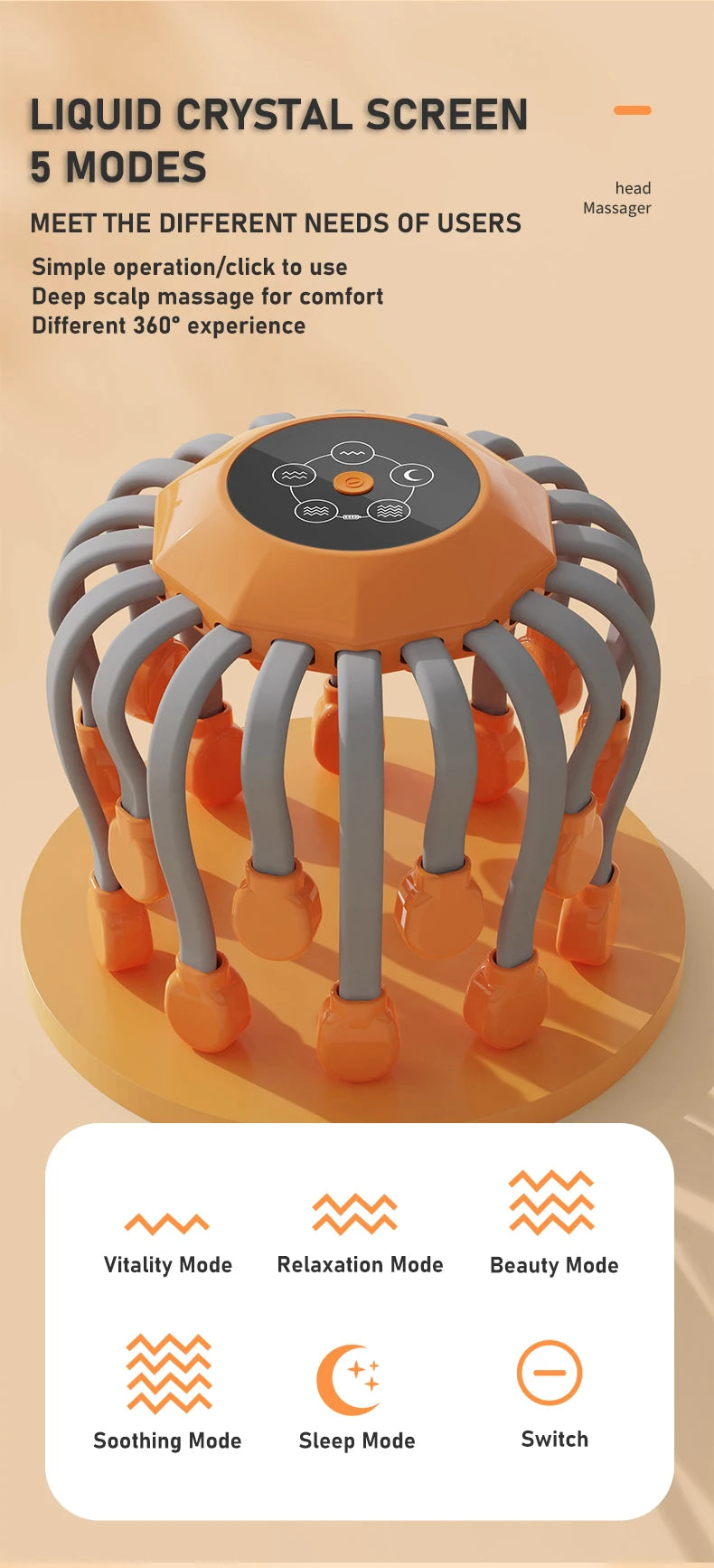 Obsessions By Nyda Scalp Head Massager