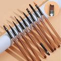  Nail Art Brush Set - Brown