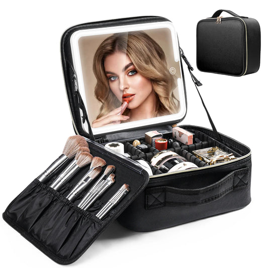 Obsessions By Nyda Travel Makeup Bag With LED Mirror