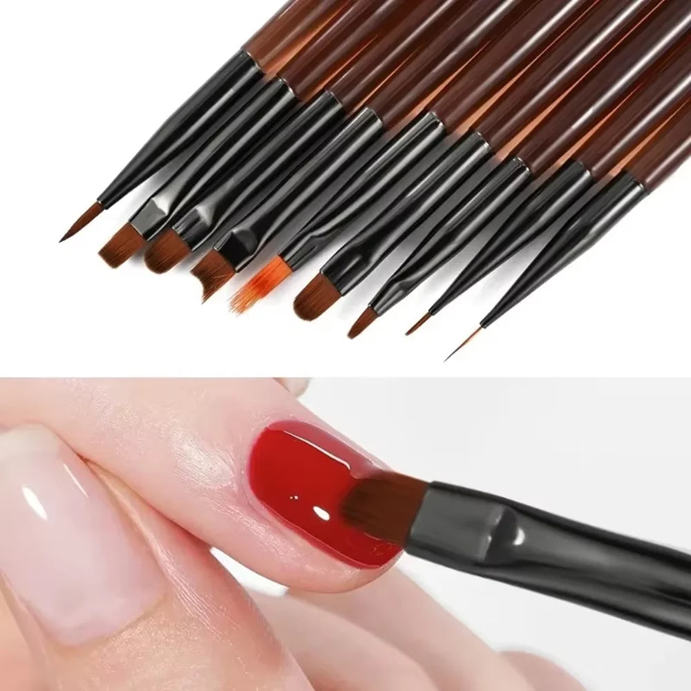9-Piece Nail Art Brush Set