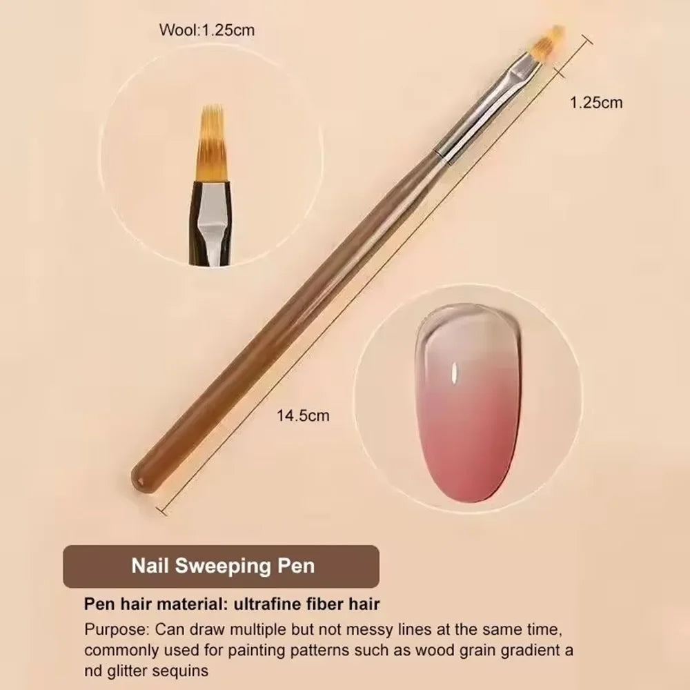 9-Piece Nail Art Brush Set
