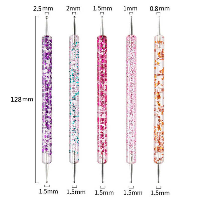 5-Piece Nail Art Dotting Pen Set