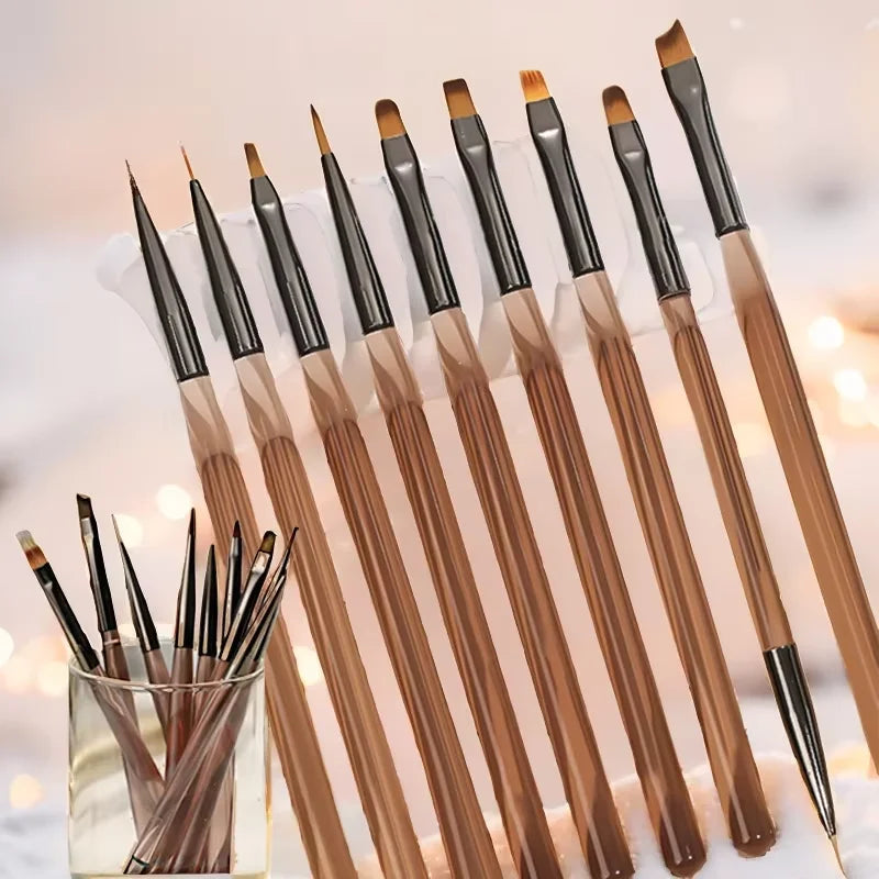 9-Piece Nail Art Brush Set